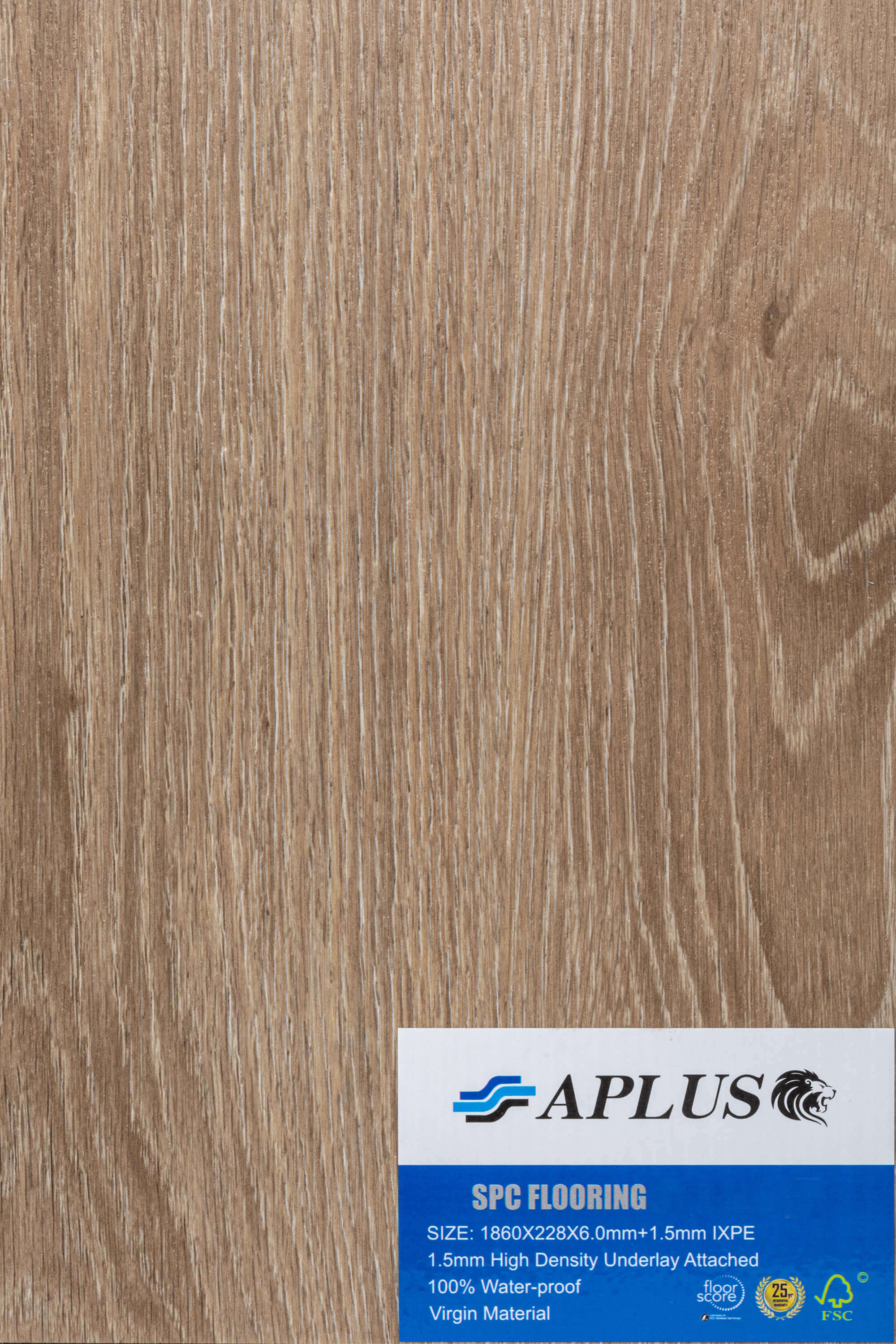 8mm 2.1205sqm Natural Oak SPC Hybrid Flooring 407